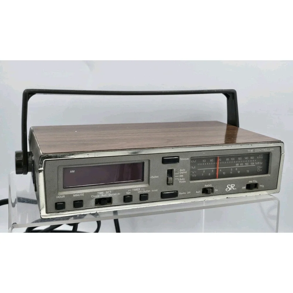 VTG 70s Sears SR The Controller Am/Fm Multi Use Clock Radio 317 23290 250 TESTED